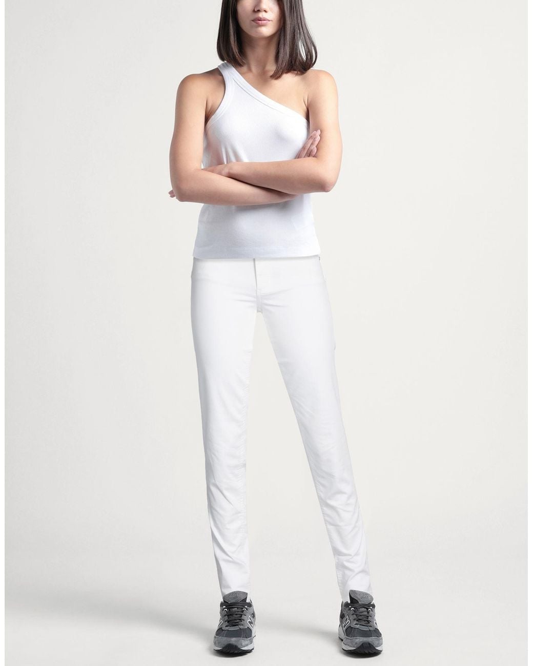 Liu Jo Natural Pants Cotton, Polyester, Elastane