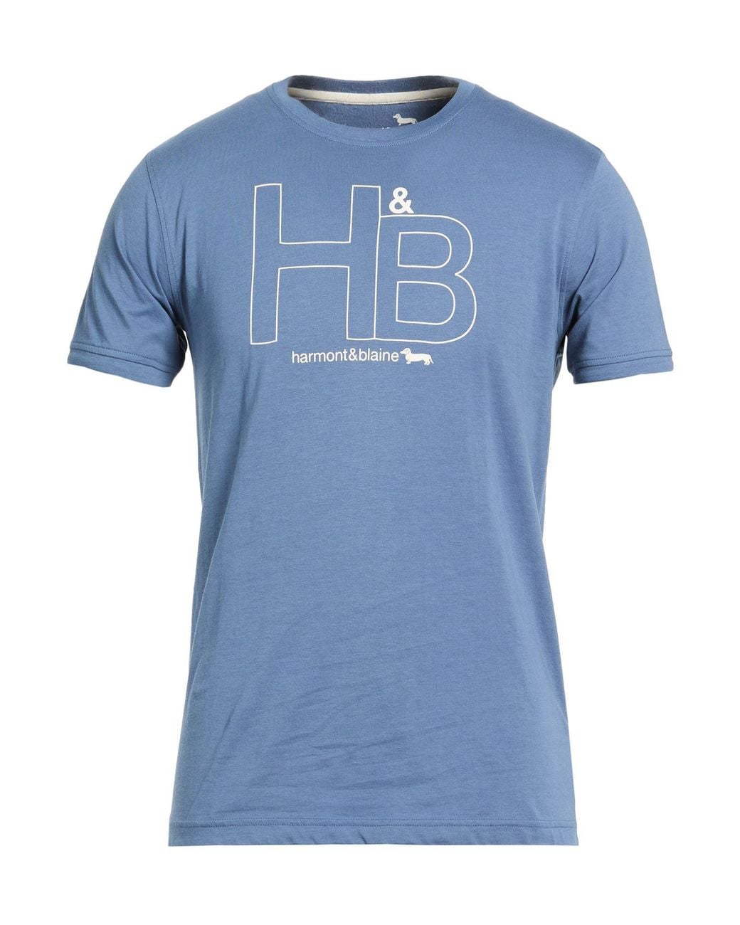 Harmont & Blaine Blue T-Shirt Cotton for men