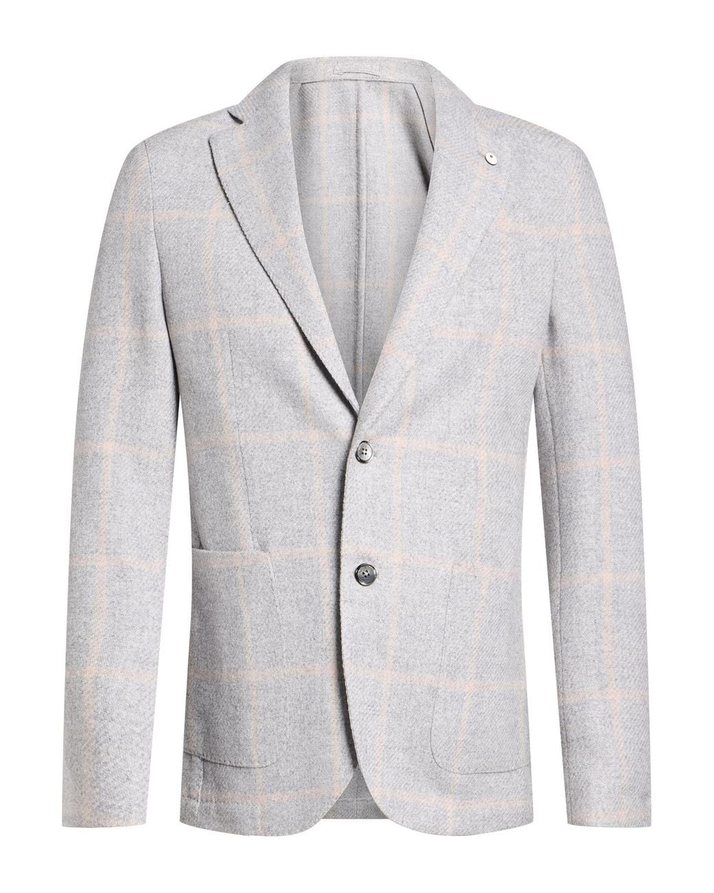 Circolo 1901 Gray Light Blazer Virgin Wool, Nylon for men