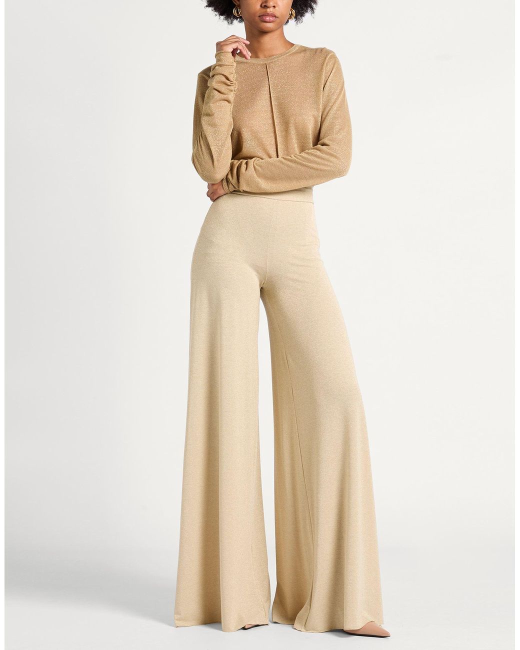 La Petite Robe Di Chiara Boni Natural Pants Polyamide, Viscose, Elastane, Polyester