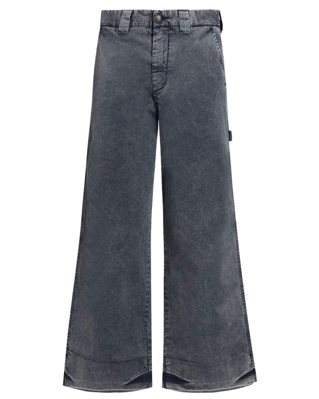 White Sand Blue Pants Cotton, Elastane