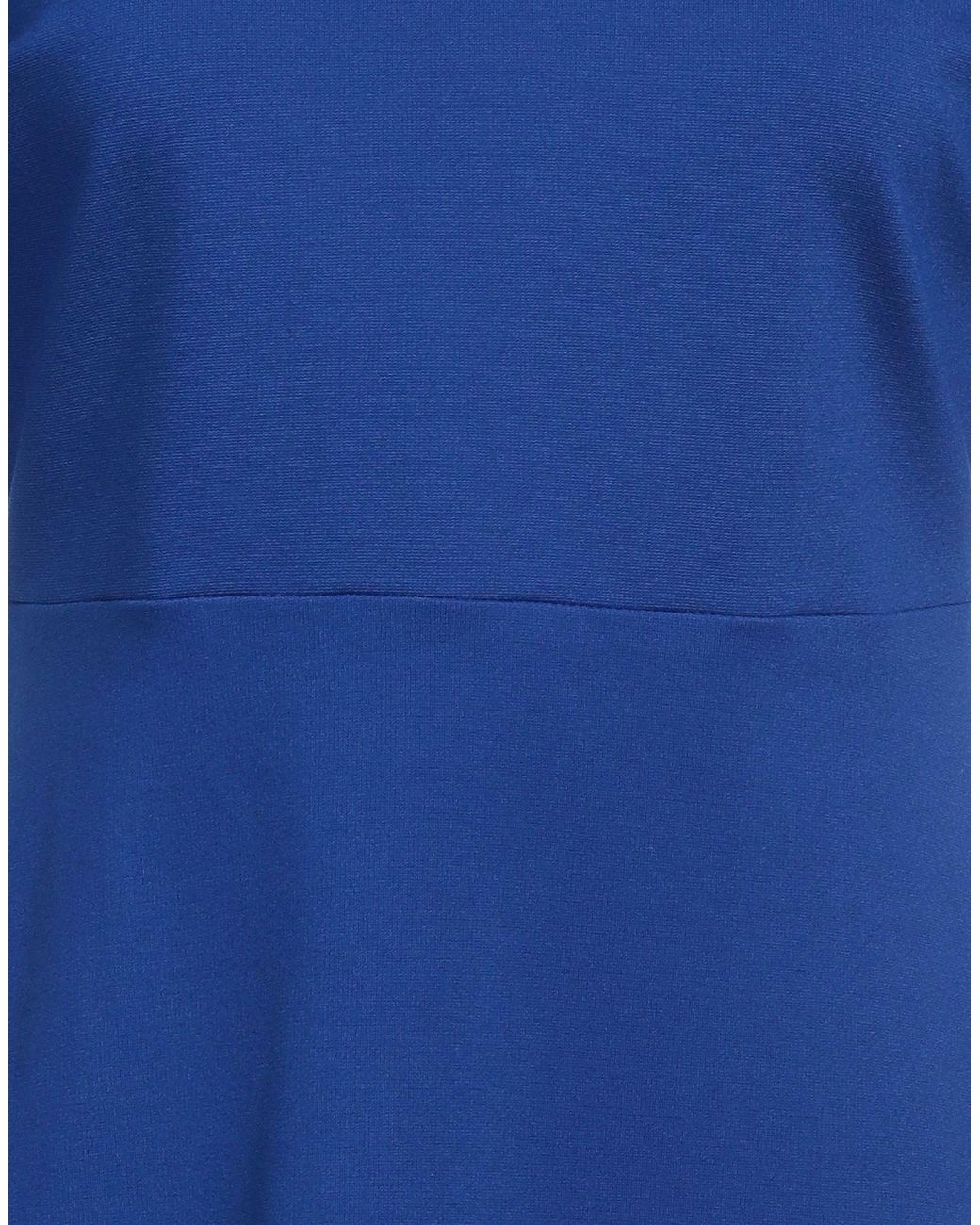 Caractere Blue Mini Dress Viscose, Polyamide, Elastane