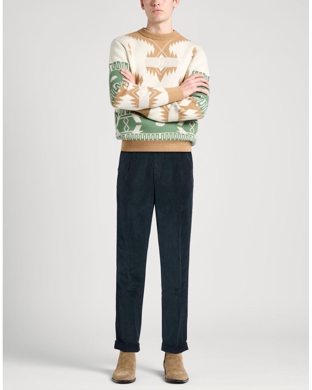 Paolo Pecora Blue Trouser for men