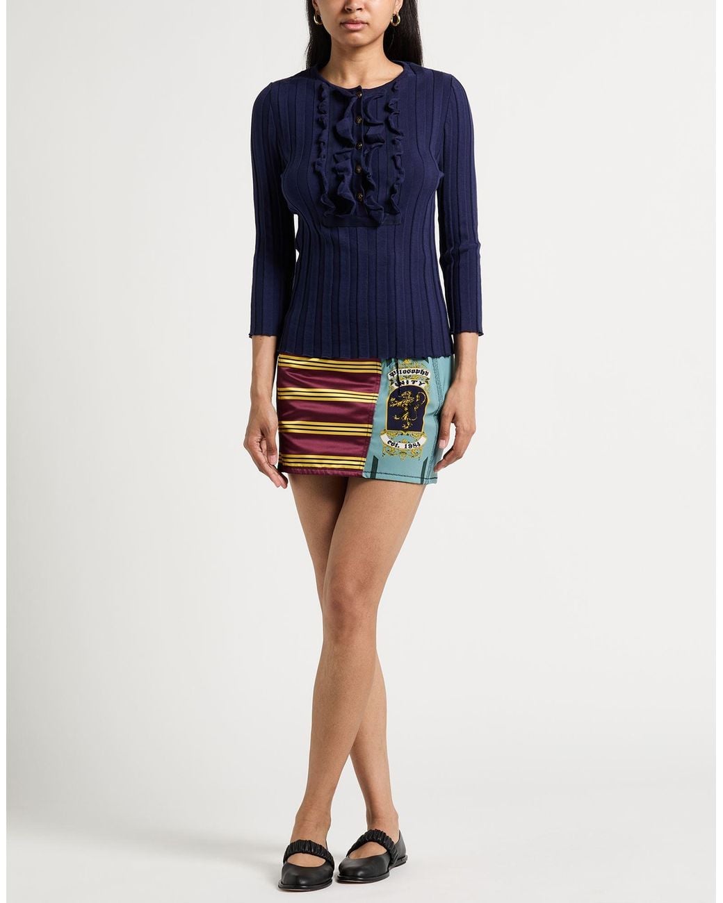 Philosophy Di Lorenzo Serafini Multicolor Mini Skirt