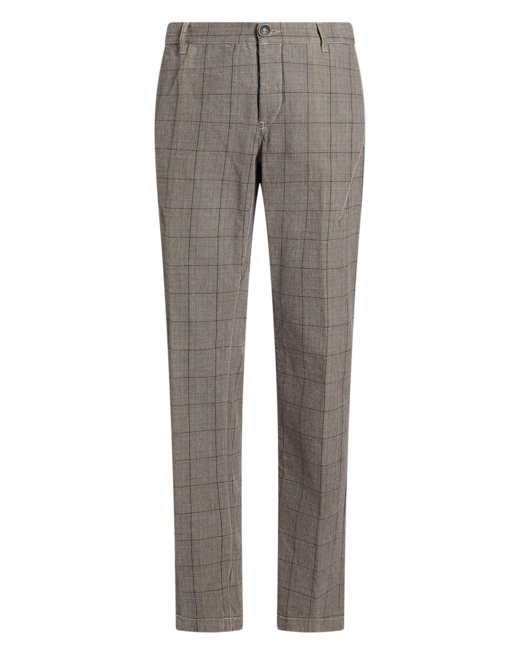 Berry & Brian Gray Taupe Pants Cotton, Polyester, Viscose for men