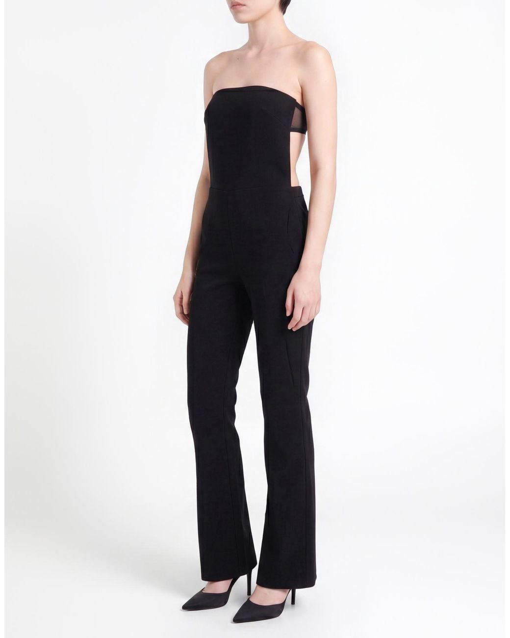 Courreges Black Jumpsuit Polyester, Polyurethane