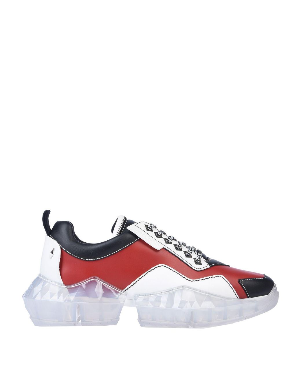 Jimmy Choo Diamond Low-top Sneakers in Red for Men | Lyst