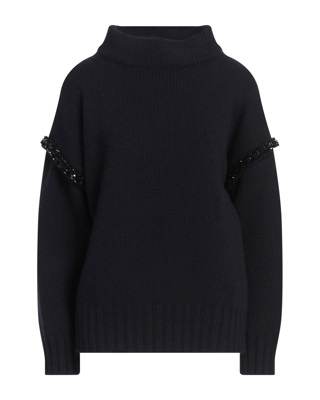 Max Mara Blue Sfilata Turtleneck Virgin Wool