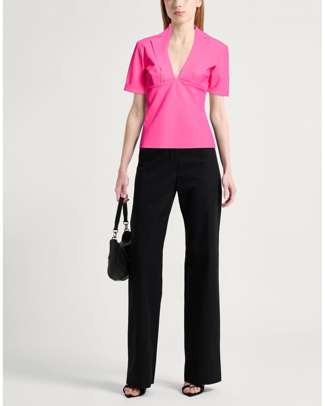 La Petite Robe Di Chiara Boni Pink Top Polyamide, Elastane