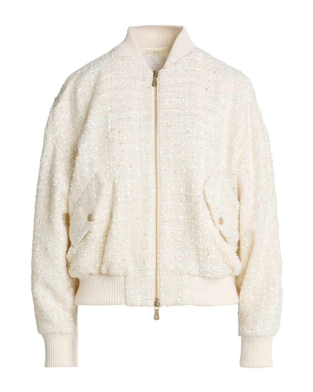 Eleventy Natural Jacket Wool, Synthetic Fibers, Cotton, Metal Fiber, Cashmere