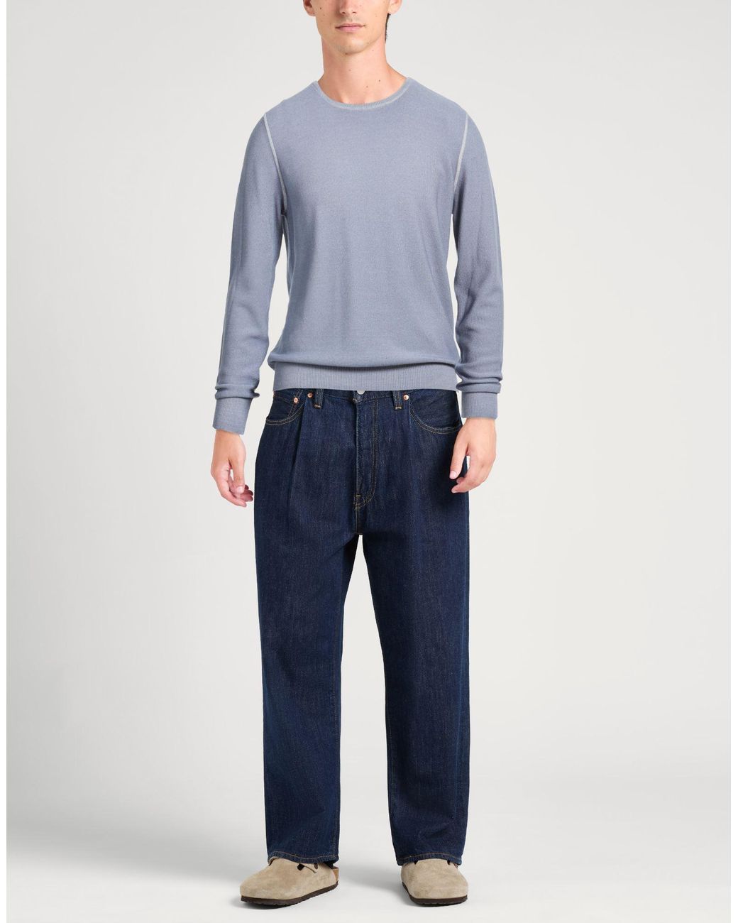 Gran Sasso Blue Sweaters for men