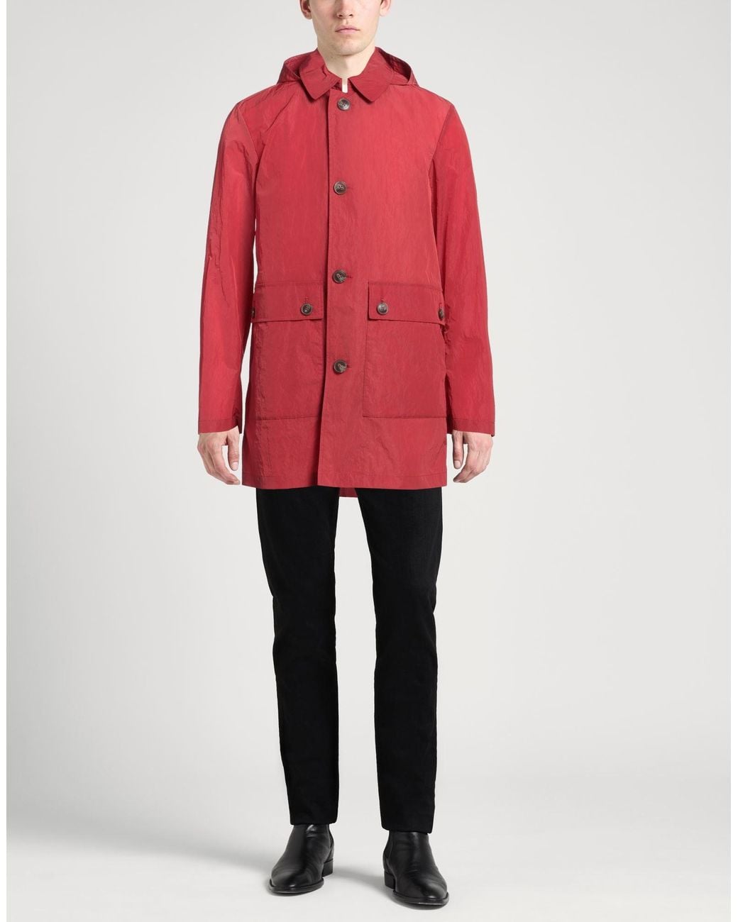 Herno Red Overcoat & Trench Coat for men