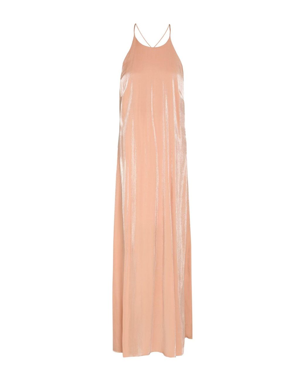 Ottod'Ame White Blush Maxi Dress Viscose, Polyester
