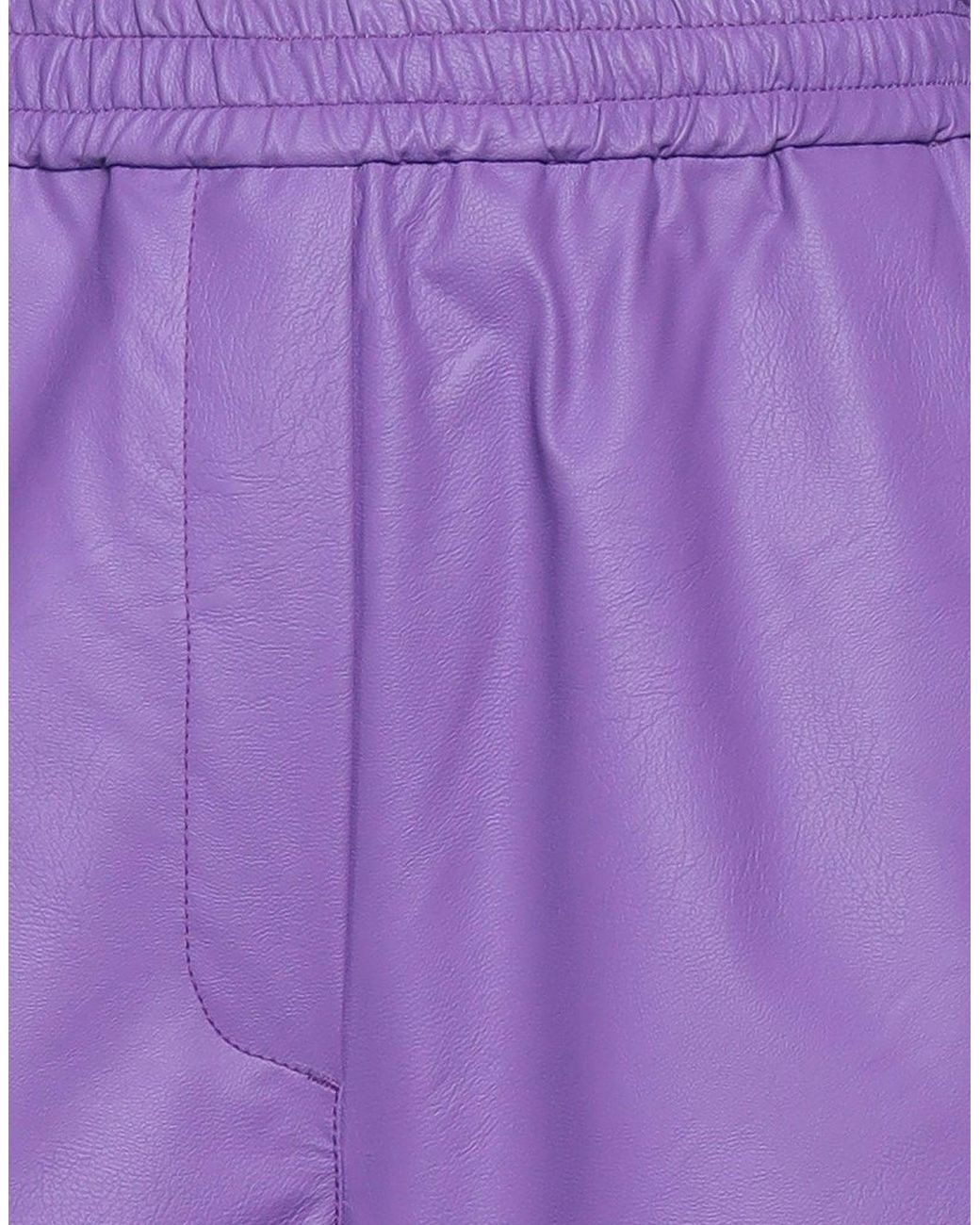 Manuel Ritz Purple Pants Viscose