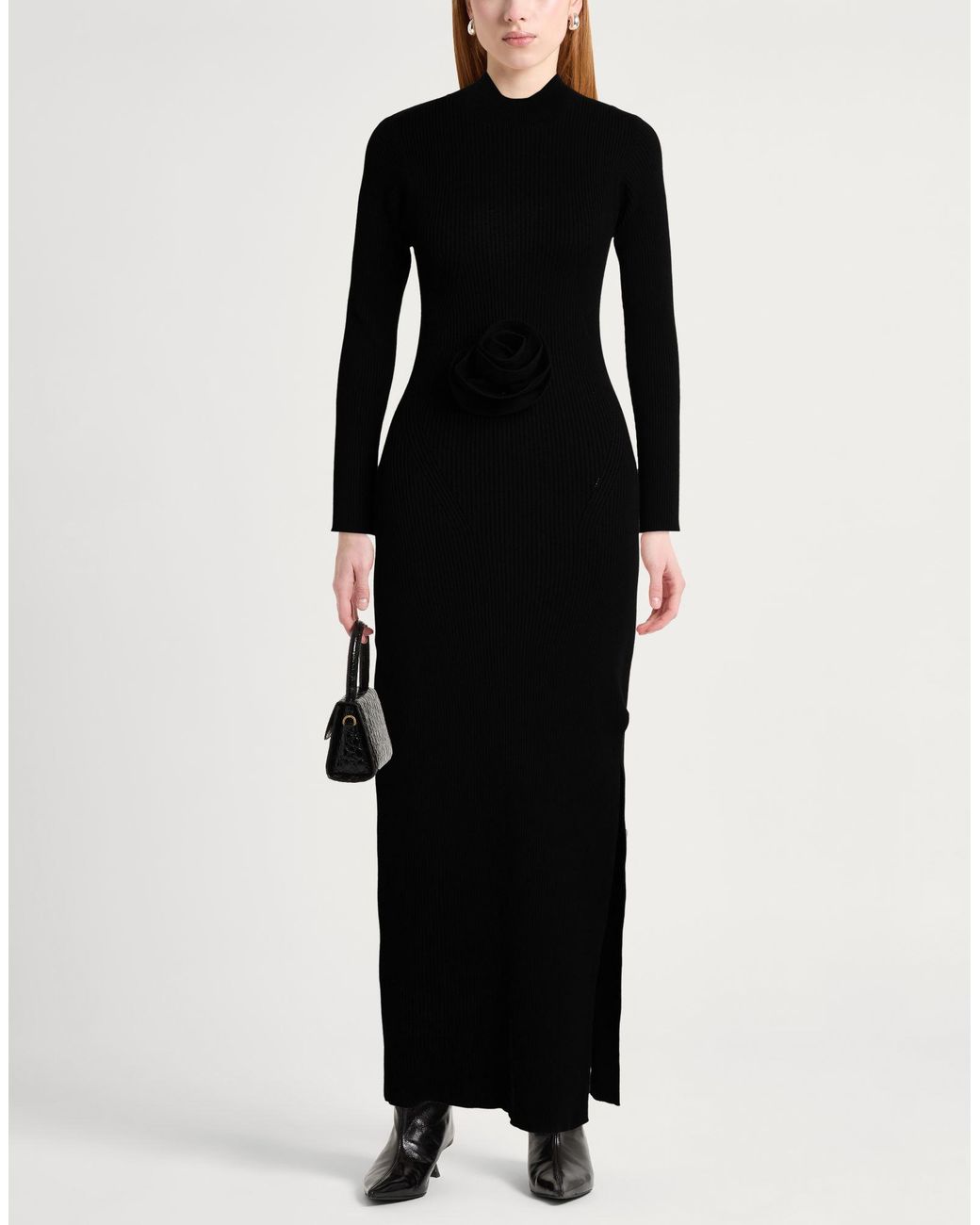 La Petite Robe Di Chiara Boni Black Maxi Dress Viscose, Polyester