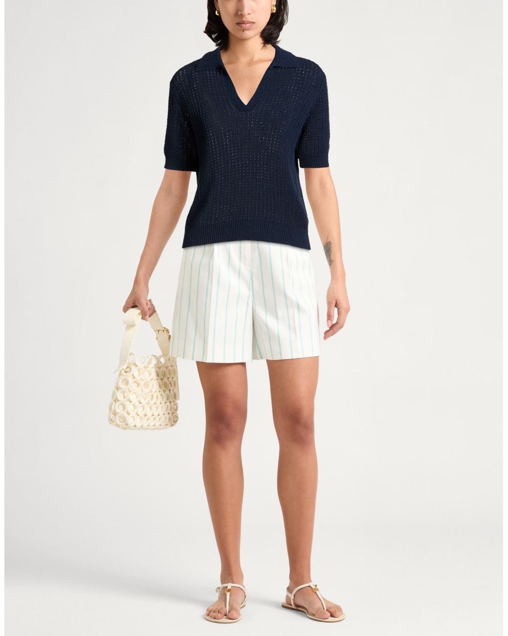 Pullover Roberto Collina en coloris Blue