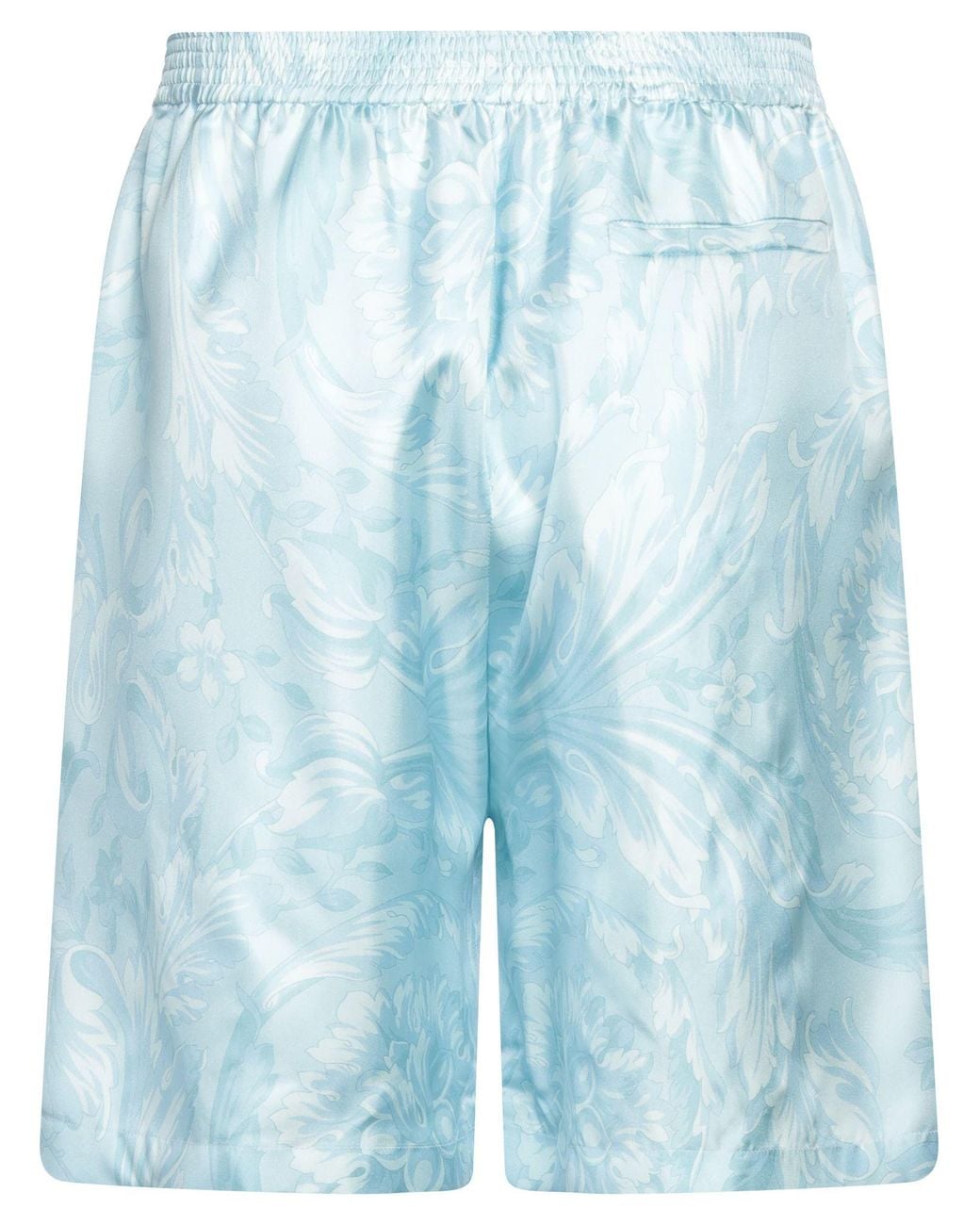 Versace Blue Shorts & Bermuda Shorts Silk for men