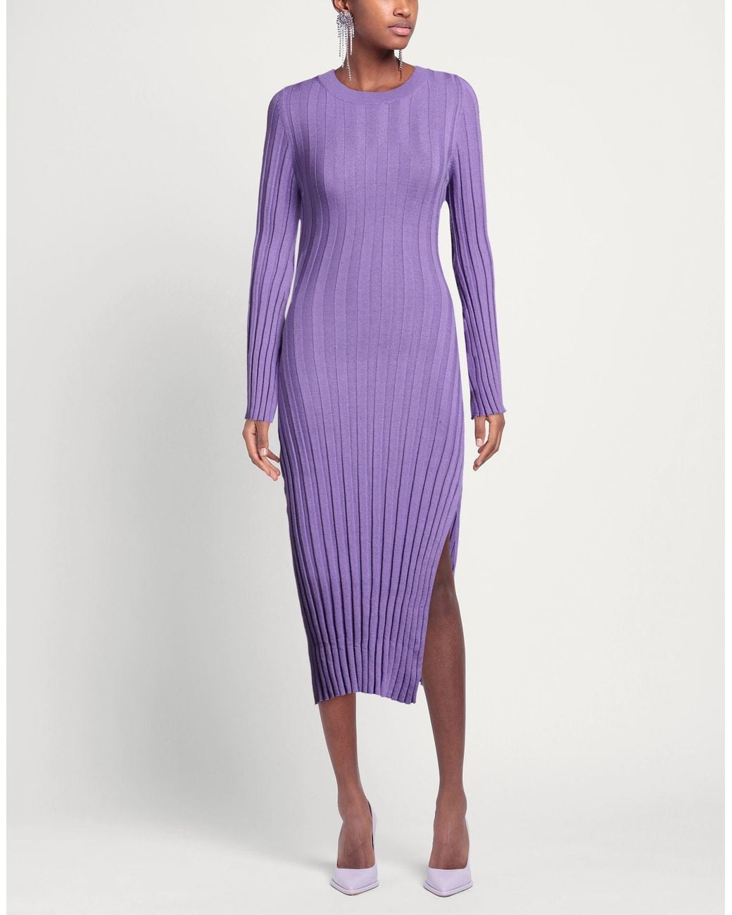 Rebel Queen Purple Midi Dresses