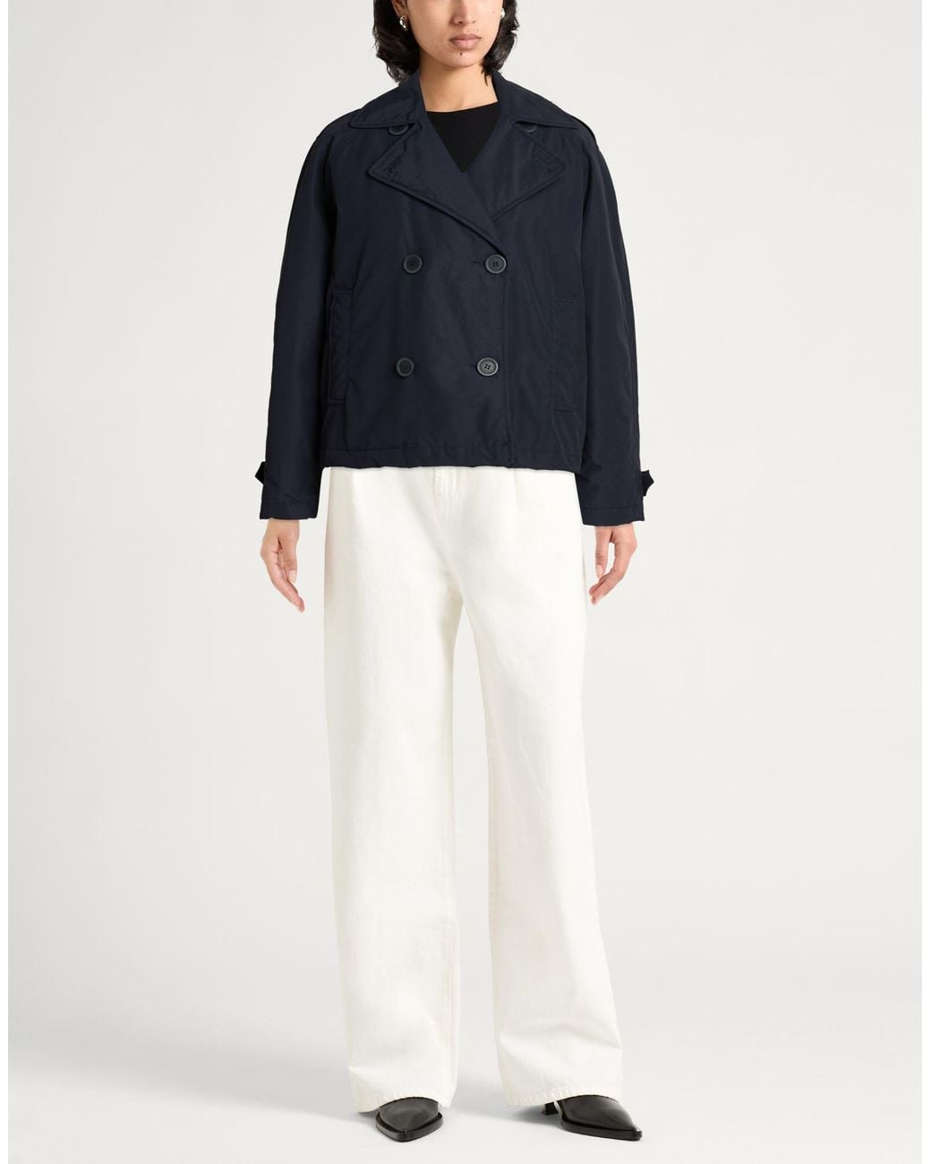 Peserico Blue Coat Cotton, Polyamide