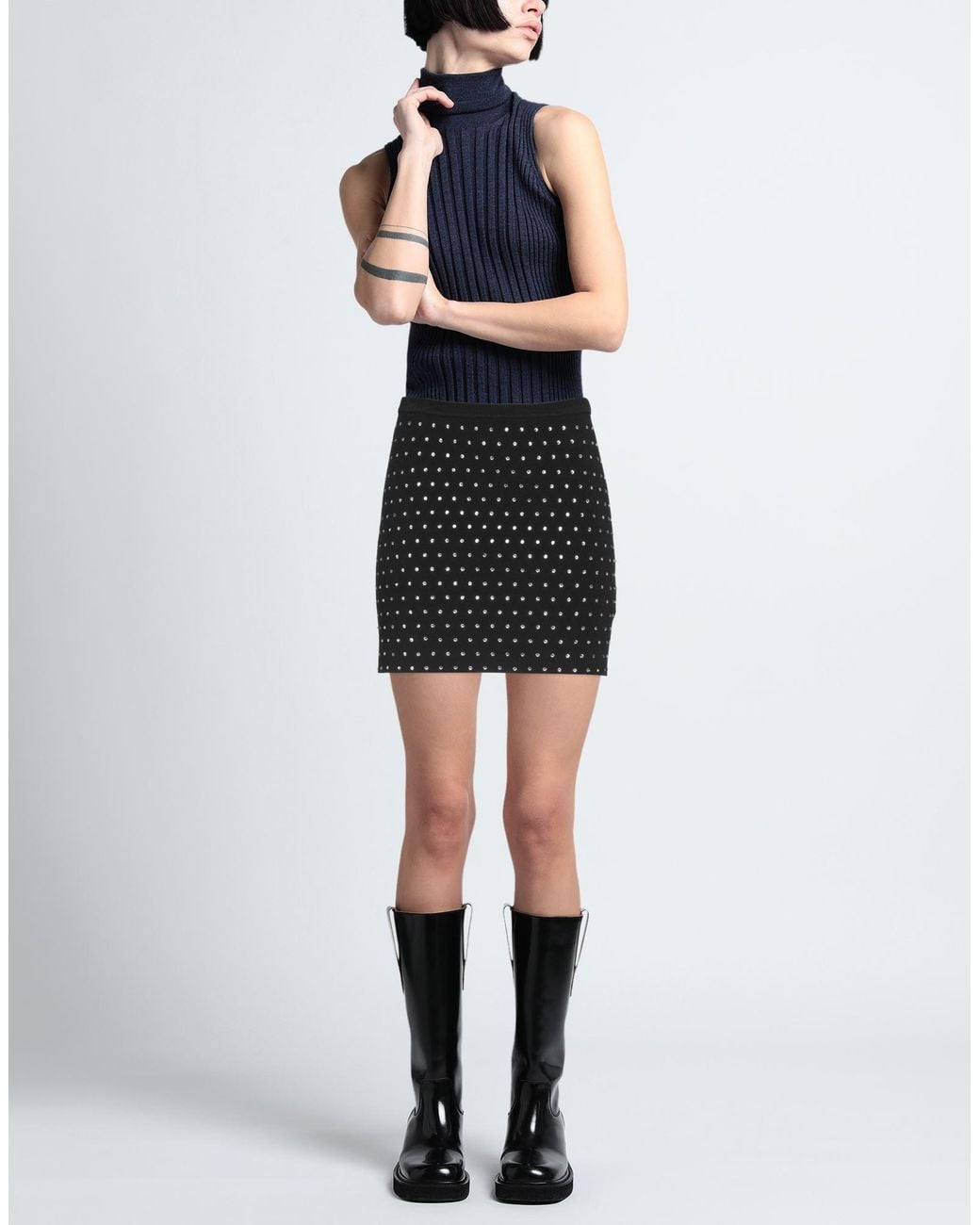 GIUSEPPE DI MORABITO Black Mini Skirt