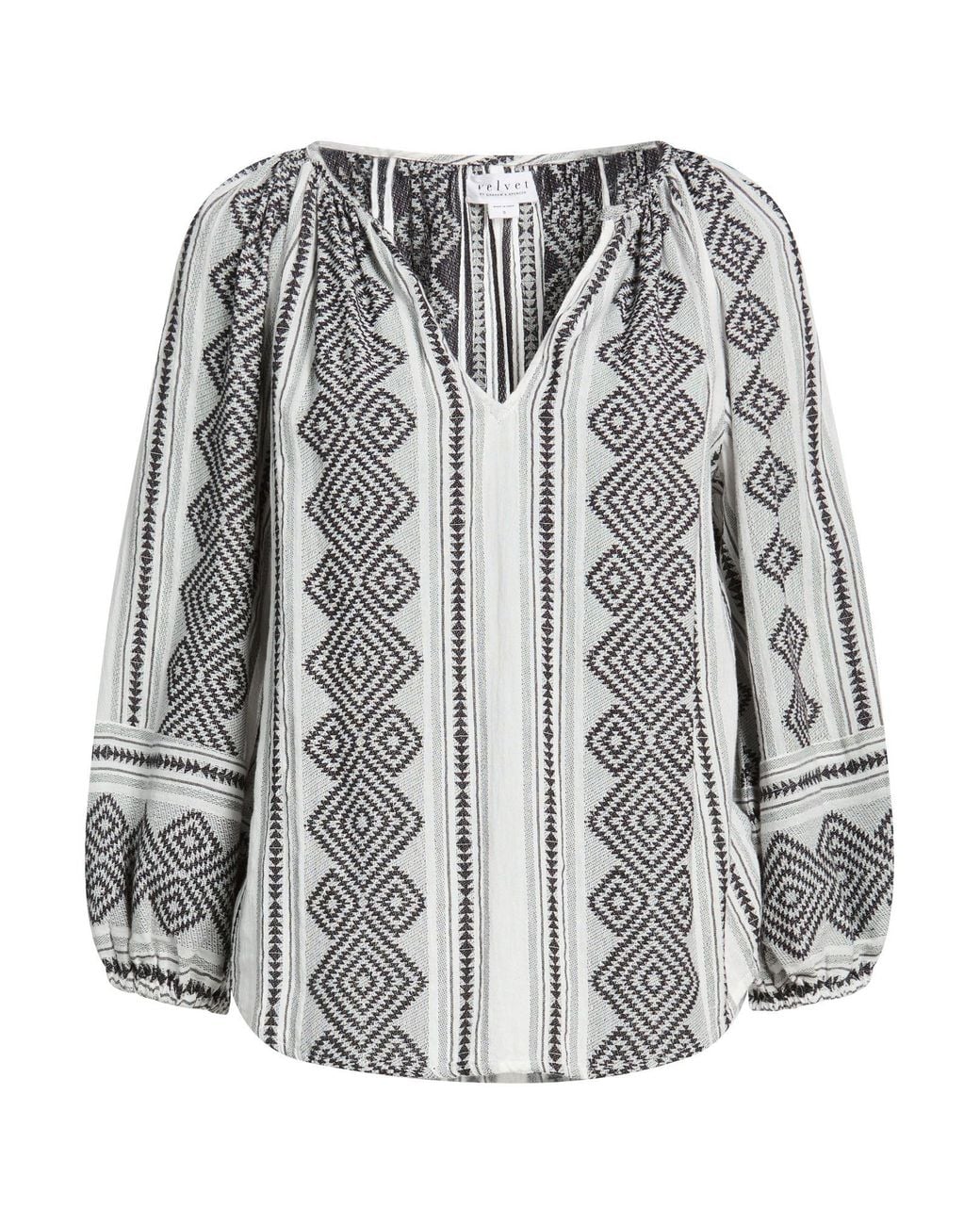 Velvet By Graham & Spencer Gray Top Cotton