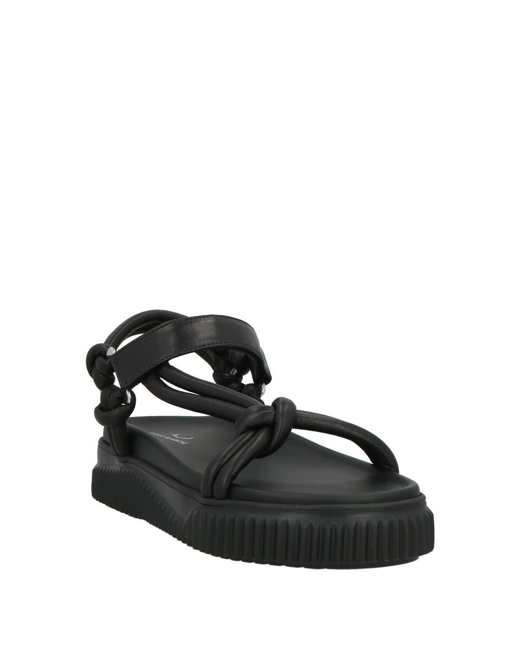 Voile Blanche Black Sandals