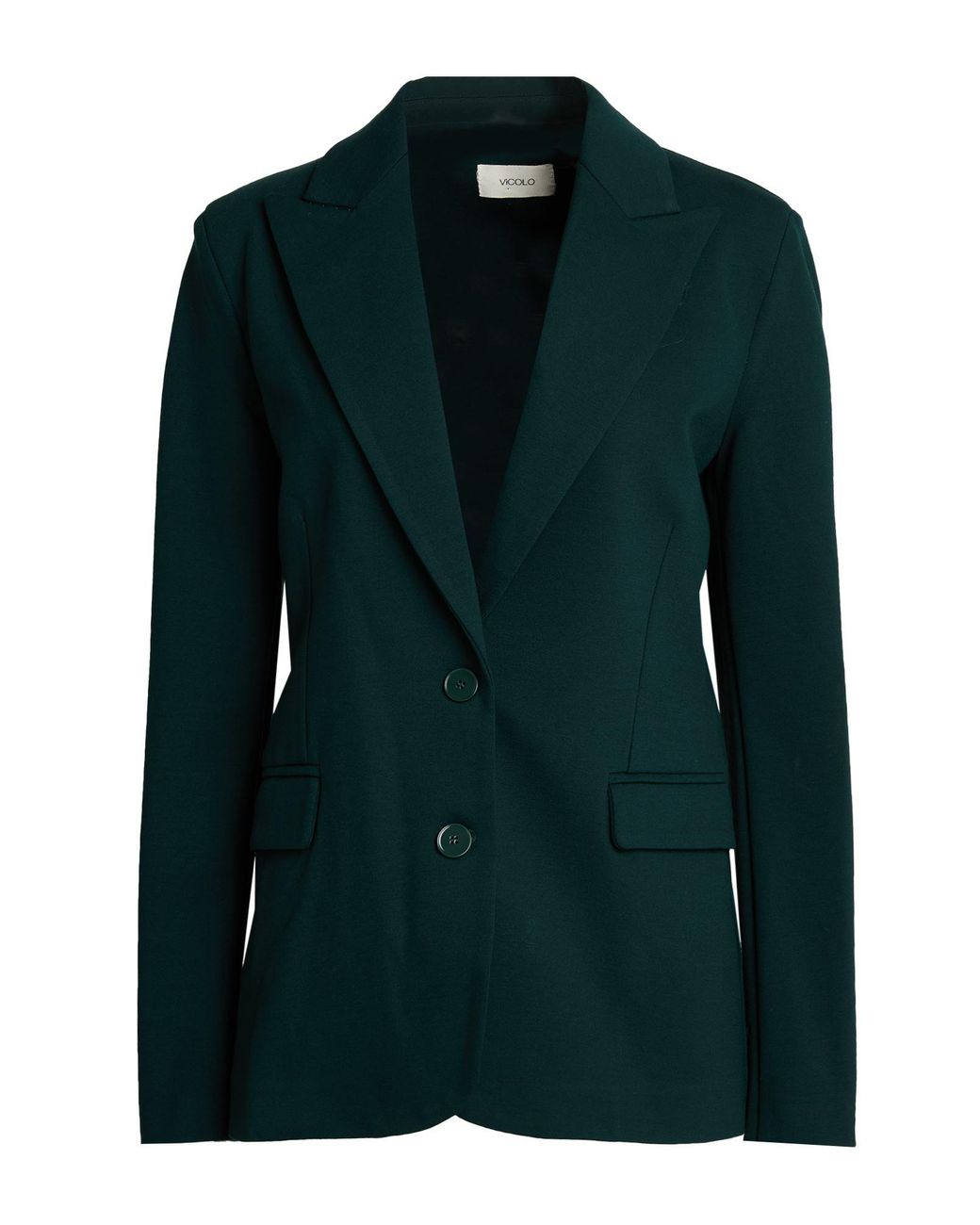 ViCOLO Green Blazer Viscose, Nylon, Elastane