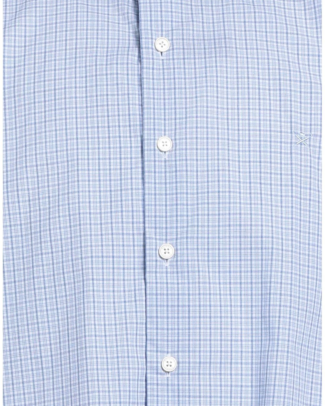 Hackett Blue Shirt Cotton for men
