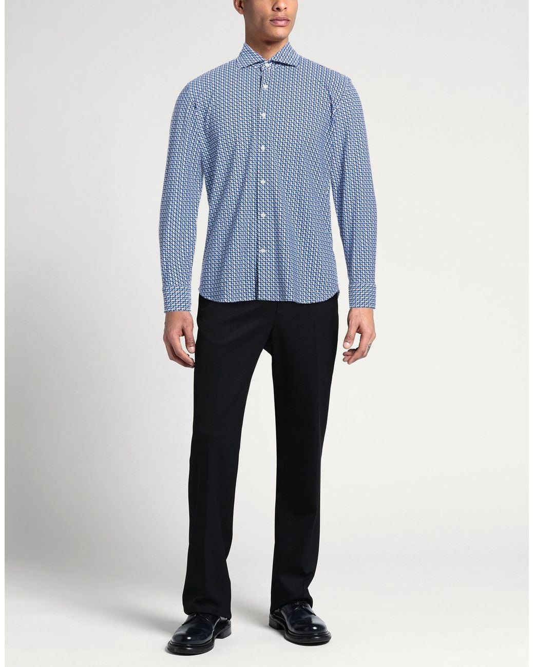 Ghirardelli Blue Next Shirt Polyamide, Elastane for men