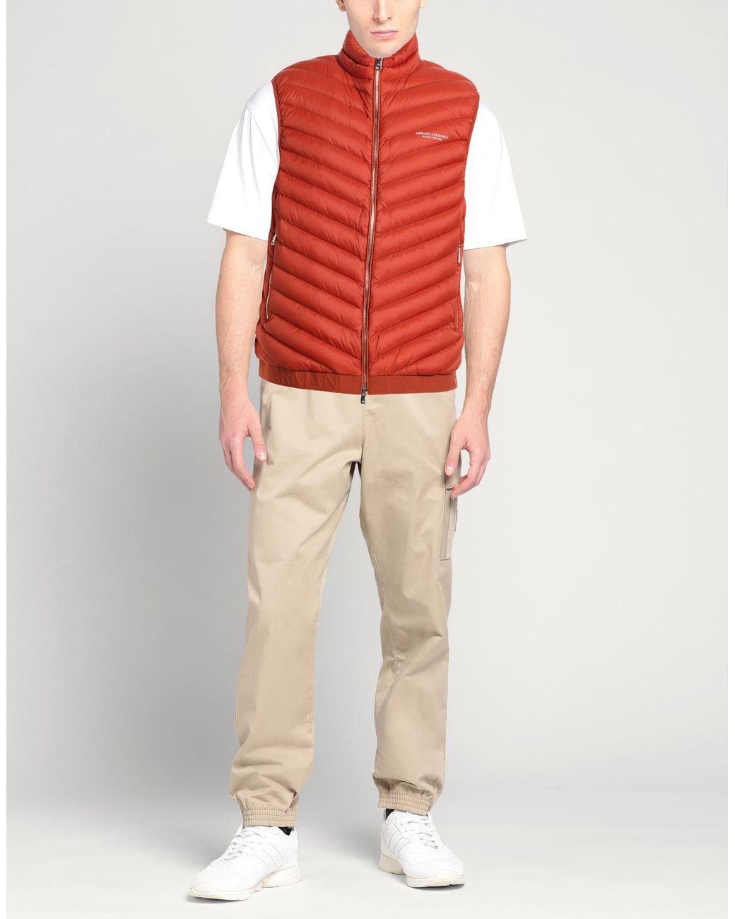 ARMANI EXCHANGE Red Gilet for men