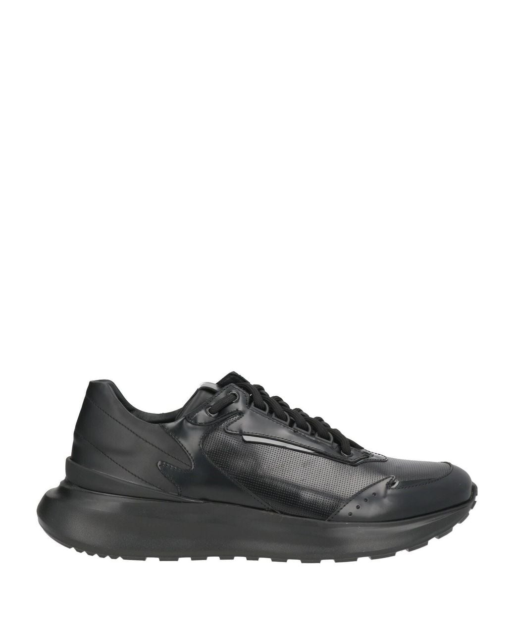 Giovanni Conti Black Sneakers Leather for men