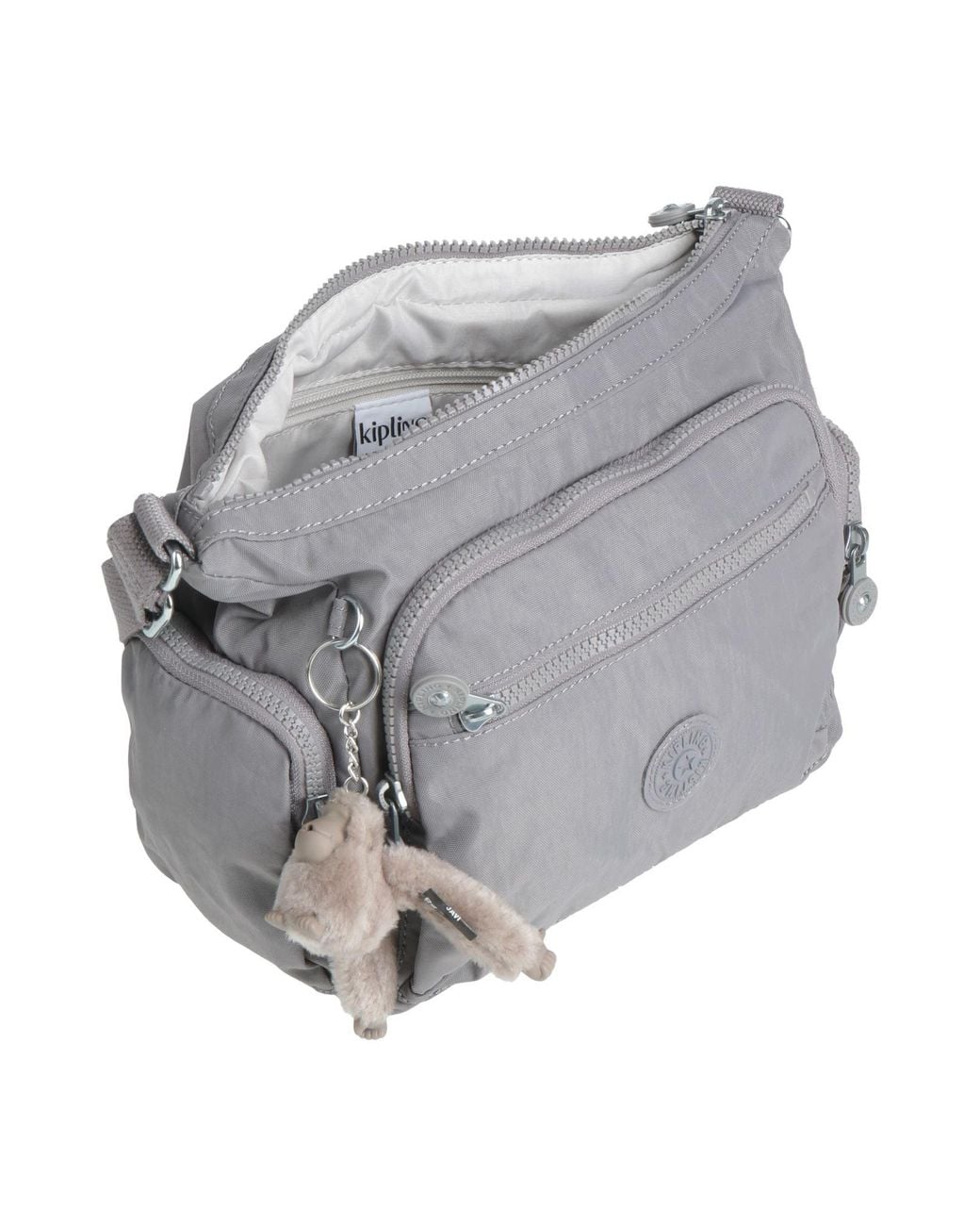 Kipling Gray Cross-Body Bag Polyamide