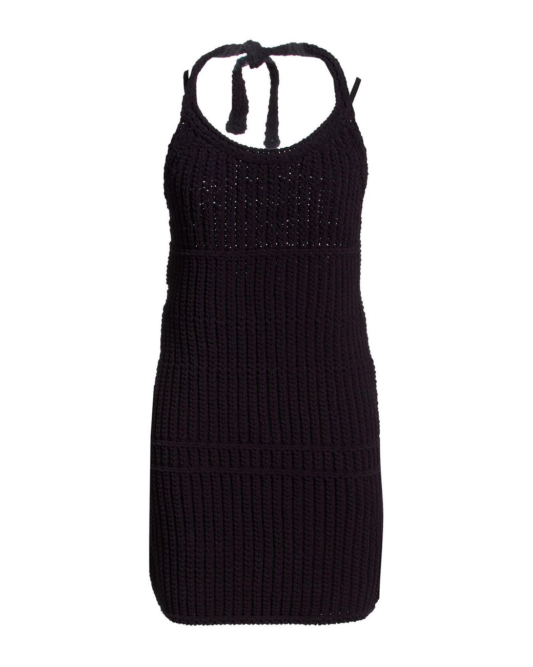 Jacquemus Black Midnight Mini Dress Polyamide