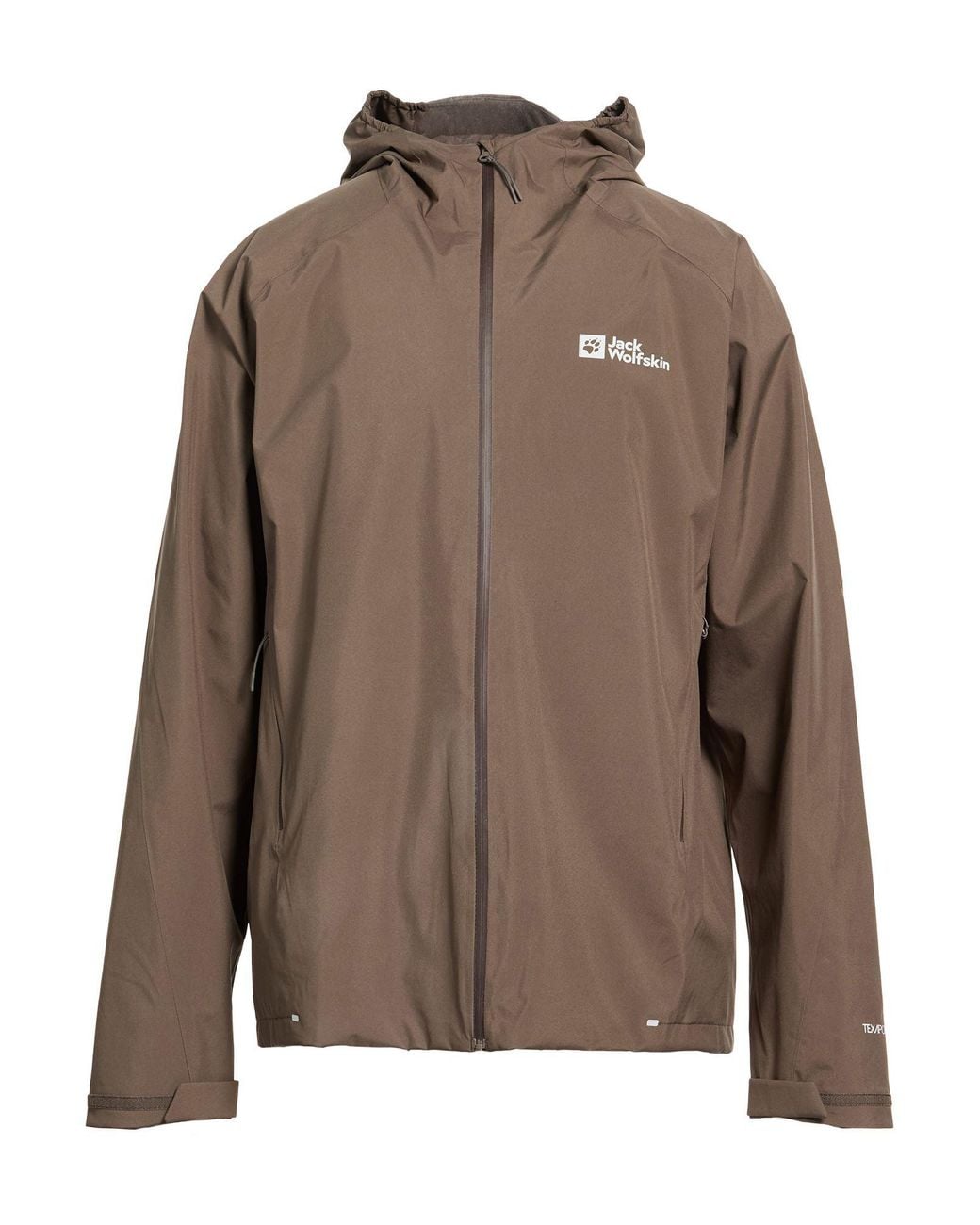 Jack Wolfskin Brown Khaki Jacket Polyester for men