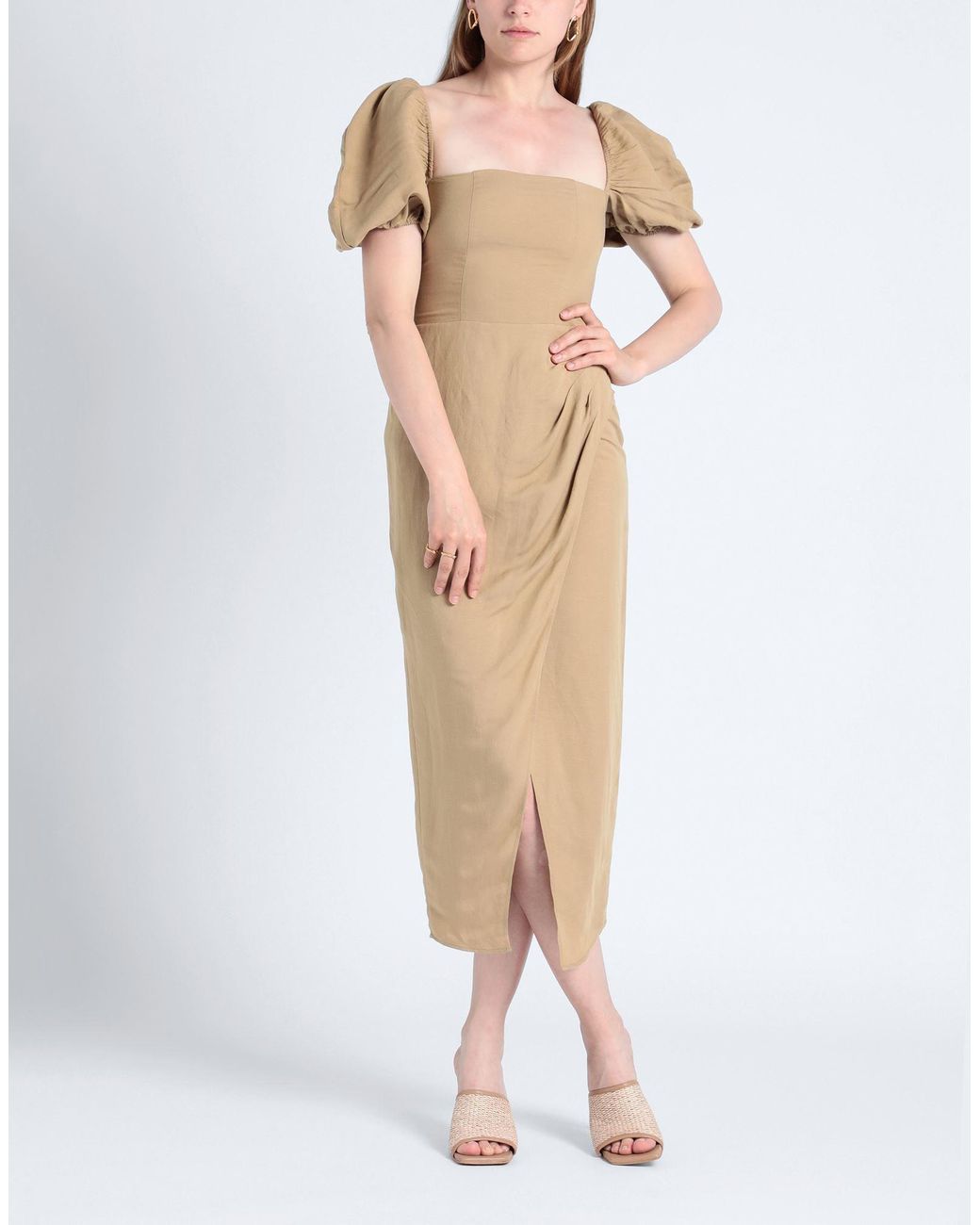 & Other Stories Natural Midi Dress