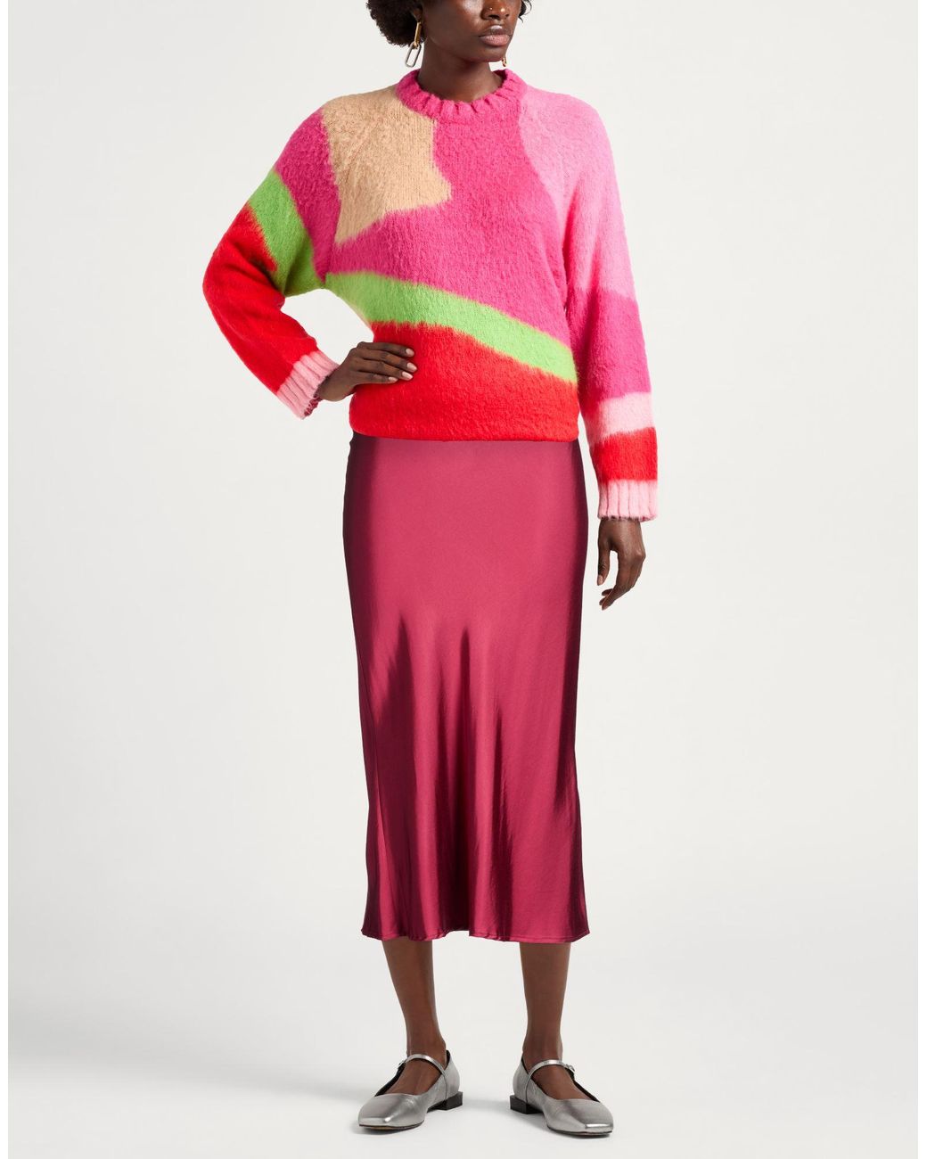 Aniye By Red Midi Skirt Viscose, Elastane