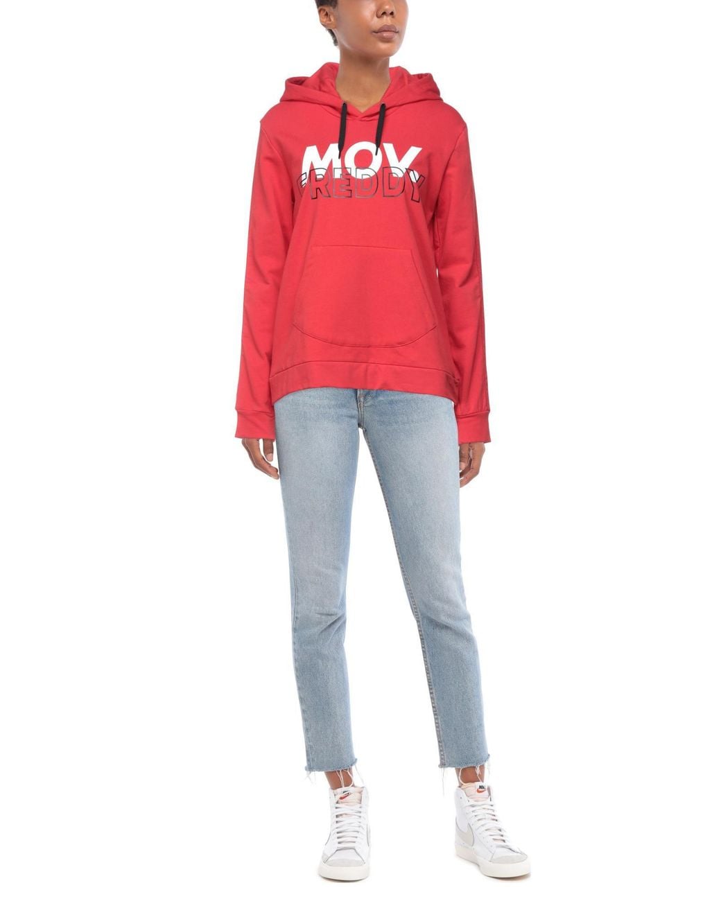 Freddy Red Sweatshirt Cotton, Elastane