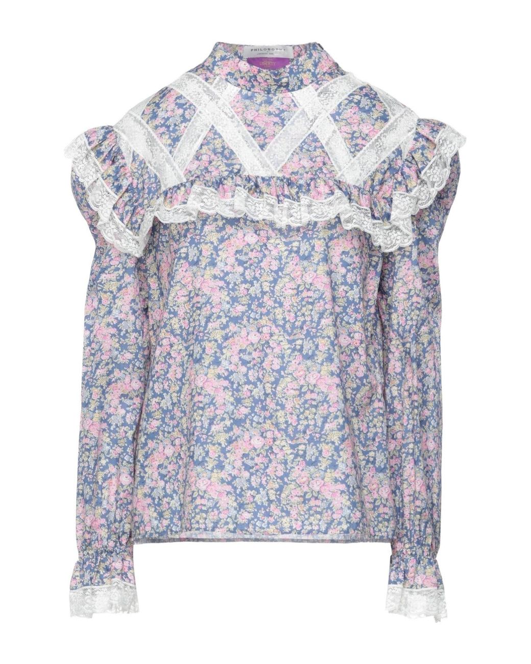 Philosophy Di Lorenzo Serafini Blue Blouse