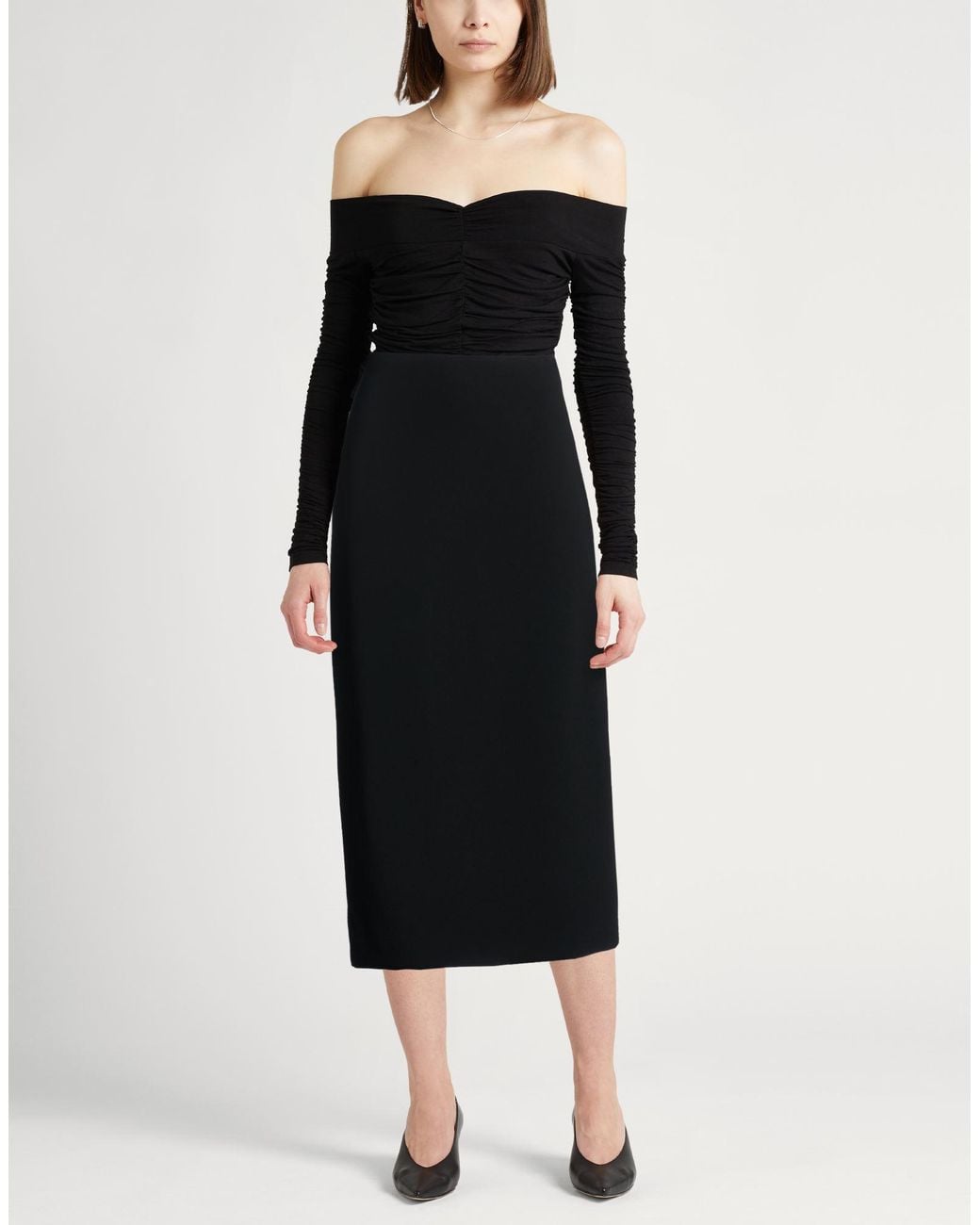 Theory Black Midi Skirts