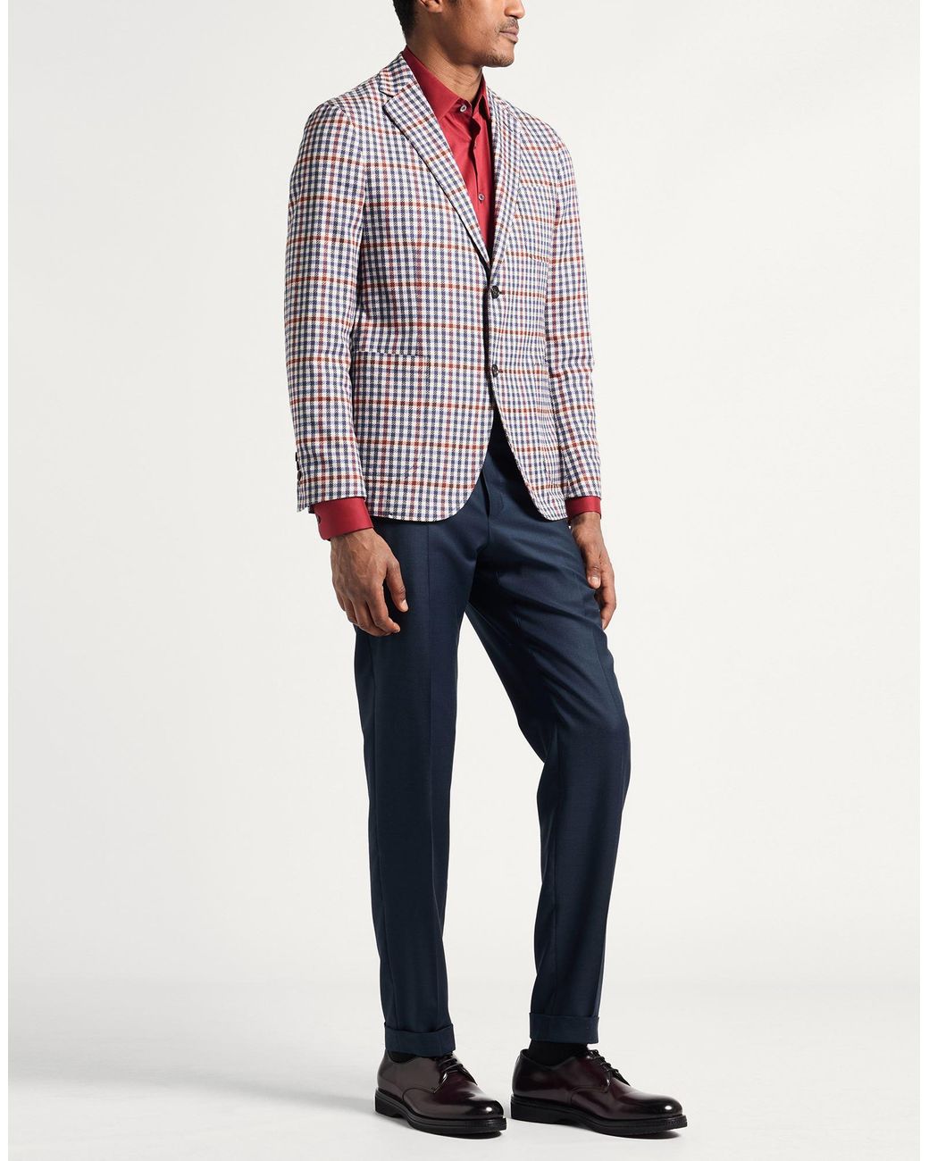 Montedoro Purple Blazer Cotton for men