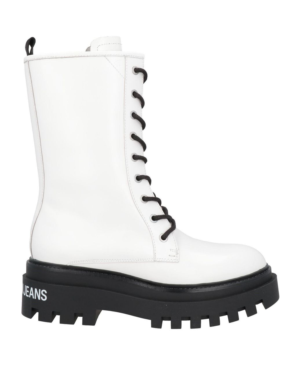 Calvin Klein White Ankle Boots