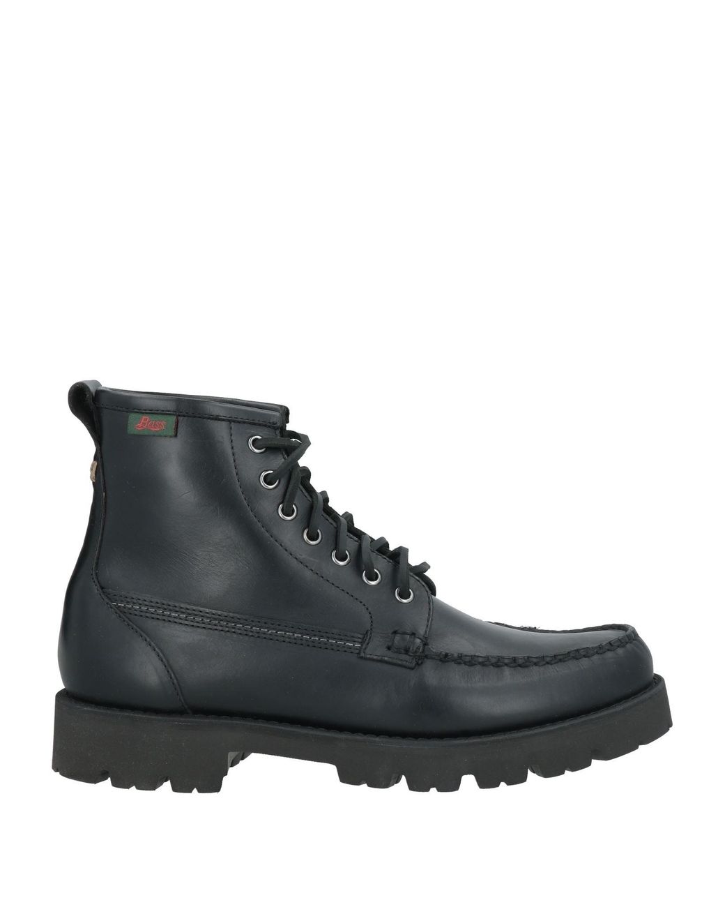 G.H.BASS Black Ankle Boots Leather for men