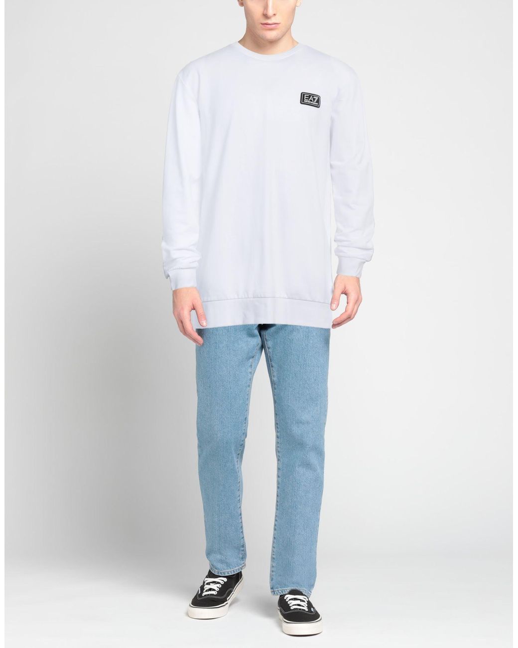 EA7 Sweatshirt in White für Herren