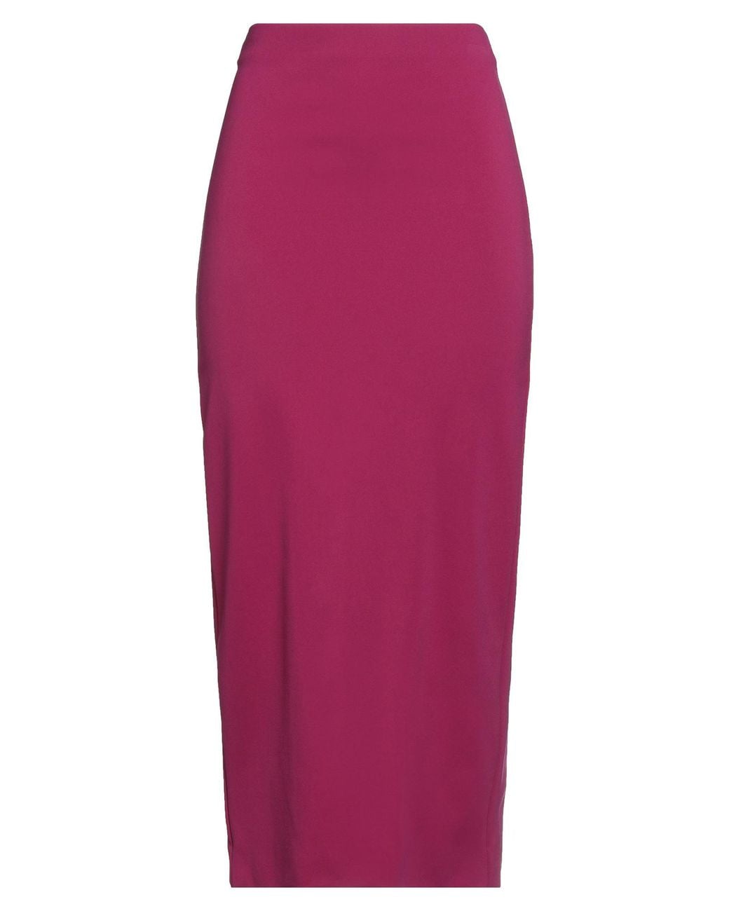 Semicouture Red Midi Skirt