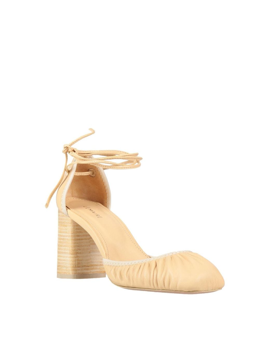 Lemaire Natural Sand Pumps Leather