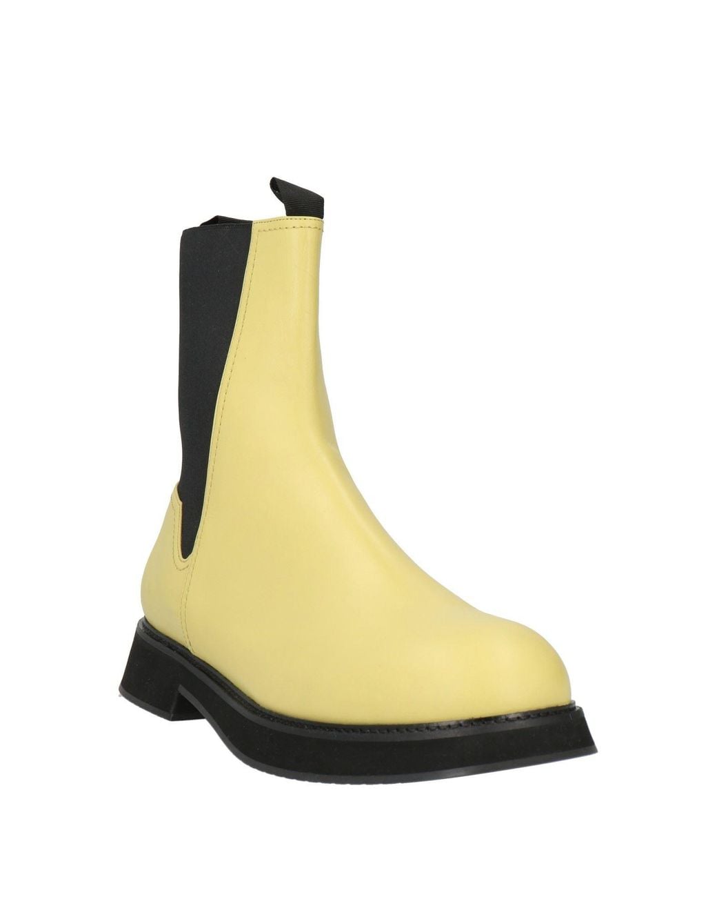 Nina Ricci Yellow Ankle Boots Leather