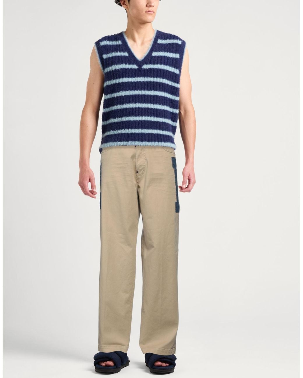 DSquared² Natural Pants Cotton, Elastane for men