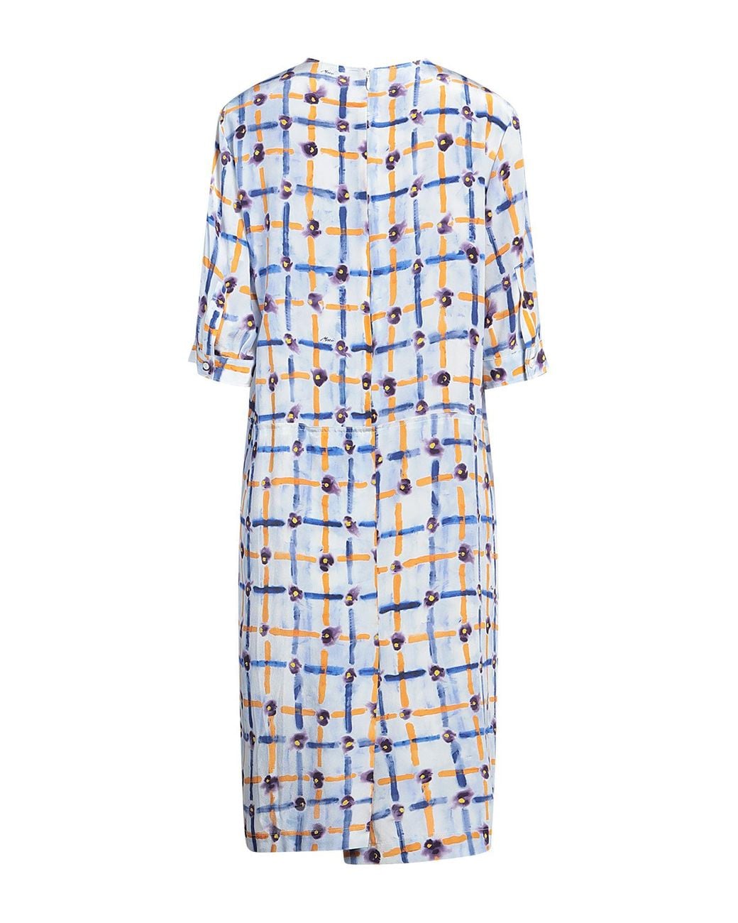 Marni White Light Midi Dress Silk