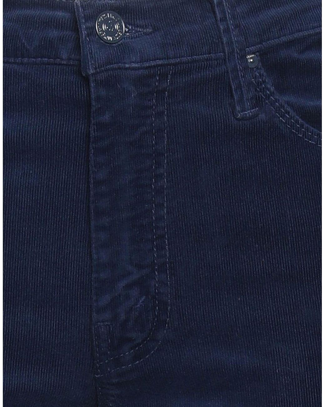 Mother Blue Trouser