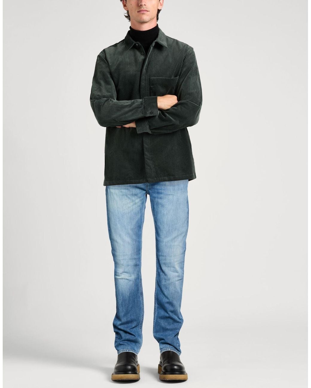7 For All Mankind Blue Jeans Cotton, Elastomultiester, Elastane for men